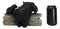 Rustic Wildlife Forest Black Bear Fishing By Rocky River Bank Figurine