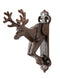 Rustic Western Forest Stag Elk Deer Head Cast Iron Door Knocker Cabin Lodge