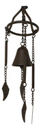 Cast Iron Rustic Country Morning Bird Relaxing Wind Chime Bell Decor Ornament