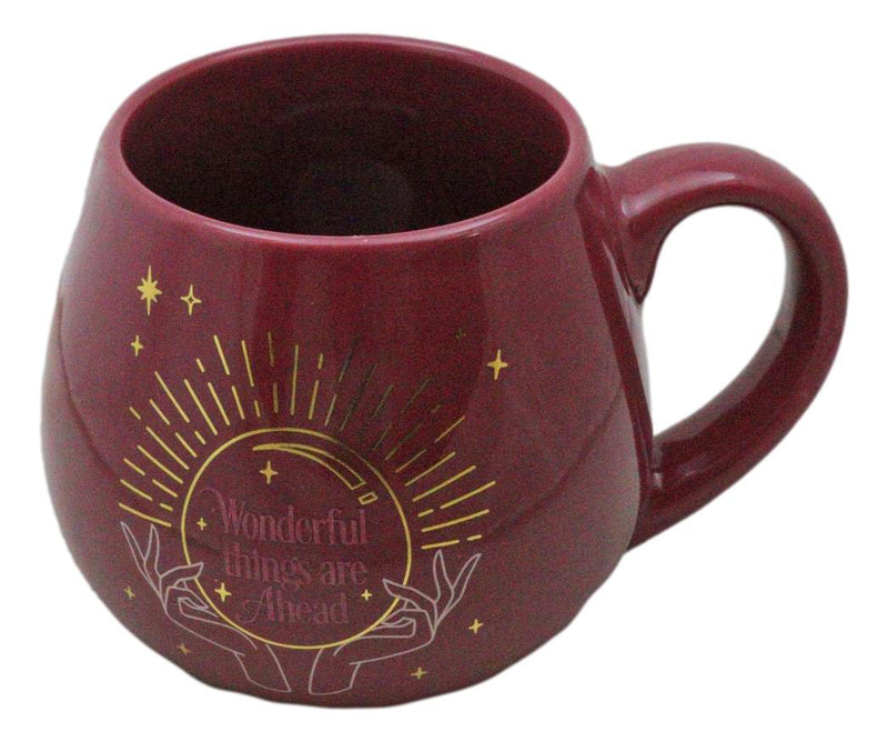 Pink Wicca Fortune Teller Psychic Gazing Ball Heat Color Changing Ceramic Mug