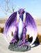 Dungeons And Dragons Giant North Star Purple Dragon at Rest Statue 4 .5Feet Tall