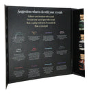 Witchcraft Crystals for Spells Crystal Variety Chip Bottle Set of 12 Book Case