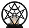 Wicca Spiritualism Mystic Unicursal Hex Pentagram Metal Votive Candle Holder