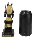 Ancient Egyptian God Anubis Sitting On Throne Statue Deity Lord of The Afterlife