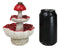 Enchanted Fairy Garden Red 3 Tiered Toadstool Mushrooms Backflow Incense Burner