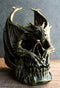 Hades Hellbringer Drogon Winged Behemoth Dragon Perching On Rocky Skull Figurine