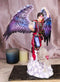 Air Elemental Magic Wizard Sorcerer Bending The Clouds W/ Acrylic Dragon Statue