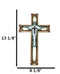 Rustic Western Abstract Jesus Christ The Redeemer Fleur De Lis Wall Cross Decor