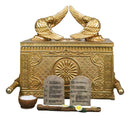 Matte Gold Throne Of God Ark Of Covenant Model W/ Contents Trinket Box Figurine