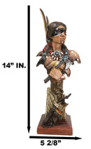 Koitsenko Hunter Native American Indian Chief Warrior Holding Axe Bust Figurine