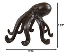 Cast Iron Nautical Giant Sea Octopus Standing Decorative Paperweight Figurine