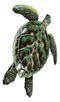 Marine Ocean Harmony Series Green Bermuda Elegant Sea Turtle Metal Wall Decor