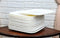 Contemporary 6.5" Square White Jade Melamine Salad Dessert Plates Pack Of 12