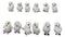 Set Of 12 Wisdom Of The Tundra Forest Arctic Snow White Owls Mini Figurines