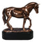 Hanoverian Mare Horse Walking The Pasture Bronze Electroplated Figurine Statue