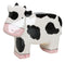 Whimsical Boxy Holstein Bovine Milk Cow Money Coin Savings Piggy Bank Figurine