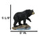 Rustic Wildlife Forest Black Bear Fishing By Rocky River Bank Figurine Decor