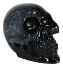 Wicca Witchcraft Magic Black Translucent Acrylic Crystal Gazing Skull Figurine