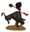 Wild West Country Cowgirl Betty Boop With Red Hat Riding A Toro Bull Figurine