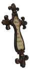 Small Fleur De Lis A Friend Loves At All Times Proverbs Faux Wooden Wall Cross