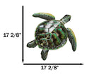 Marine Ocean Harmony Series Green Bermuda Elegant Sea Turtle Metal Wall Decor