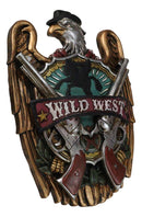 Rustic Western Wild West Eagle Cowboy with Dual Revolver Pistols Wall Decor