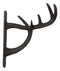 Cast Iron Vintage Western Rustic Stag Deer Antlers Multi Point Wall Hook Hanger