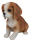 Adorable Tricolor Cavalier King Charles Spaniel Puppy Dog Breed Figurine 6"L