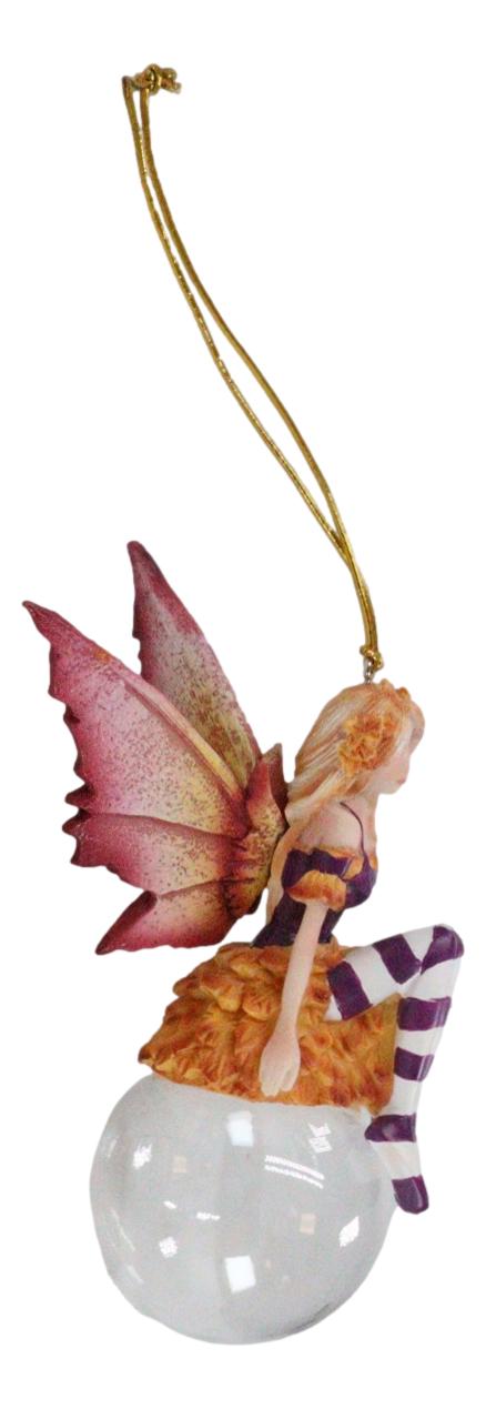 Autumn Cassia Bubble Rider Fairy Hanging Ornament Amy Brown Holiday Collection