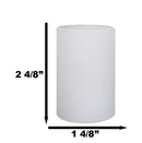 Ebros Pack Of 2 White Glass Cylinder Replacement For Oil Warmer Heating Bulbs