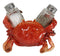 Nautical Marine Red Stone Crab Salt and Pepper Shakers Holder Figurine Set