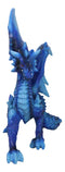 Ancient Guardian Blue Water Elemental Ice Frozen Azure Dragon Prowling Figurine