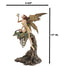 Fin de Siecle End of The Century Fairy Gazing On Vine Branch Of Skulls Figurine