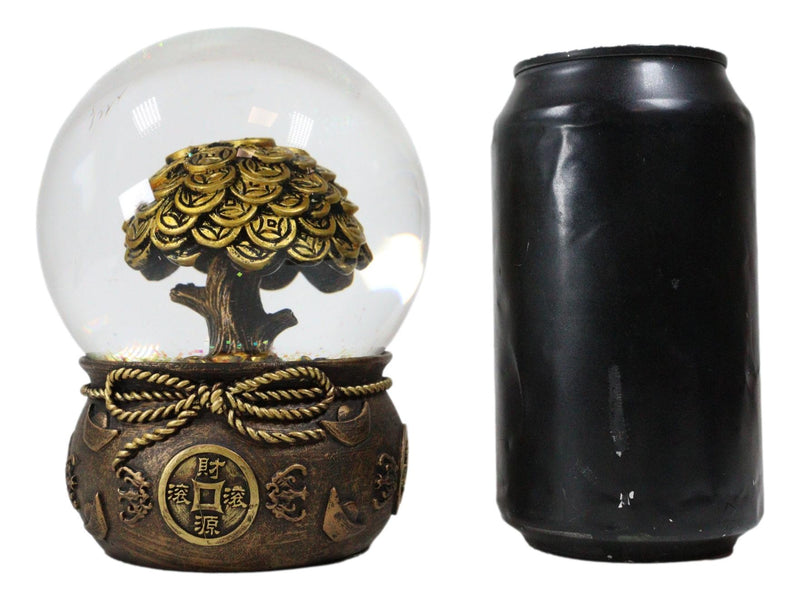 Feng Shui Golden Money Tree of Prosperity Wealth Fortune And Luck Water Globe