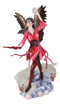 Air Elemental Magic Wizard Sorceress Bending The Wind With Hydra Spirits Statue