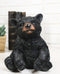 Rustic Western Forest Wonders Sitting Baby Black Bear Cub Whimsical Figurine