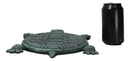 Pack Of 4 Cast Iron Verdigris Marine Sea Turtle Shell Garden Stepping Stones