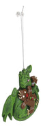 Ruth Thompson Green Dragon With Gingerbread Man Christmas Tree Hanging Ornament