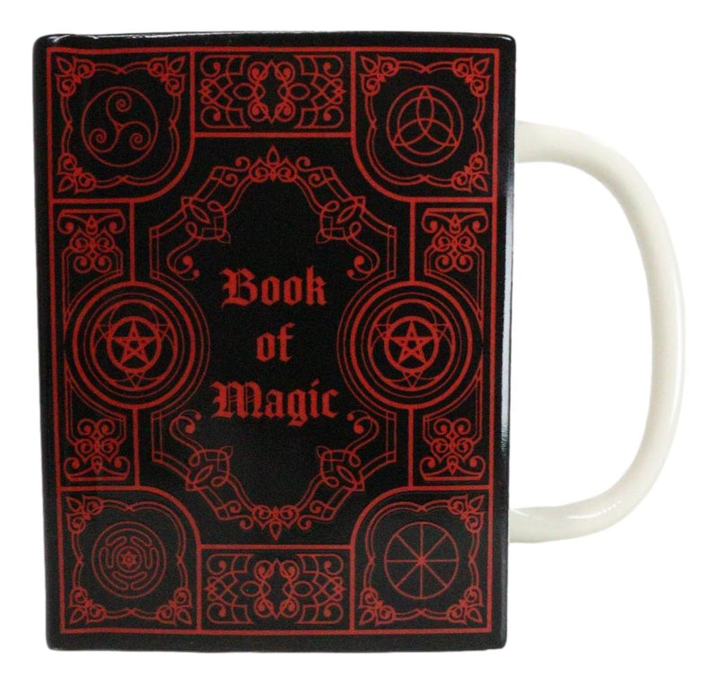 Red Book Of Magic Witchcraft New Age Arcane Arts Ceramic Boxy Square Shaped Mug