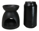 Black Wicca Triple Goddess Moons Ceramic Votive Candle Essential Oil Warmer