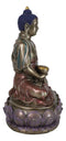 Eastern Enlightenment Meditating Buddha Shakyamuni On Lotus Throne Altar Statue