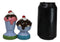 Dessert Ice Cream Fudge Sundae With Cherries Ceramic Salt and Pepper Shaker Set