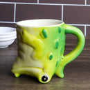 Topsy Turvy Ceramic River Alligator Crocodile Latte Juice Dessert Mini Mug Cup