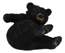 Whimsical Rustic Western Black Bear Cub Stretching Cell Phone Holder Figurine