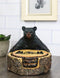 Western Rustic Forest Black Bear Hugging Tree Ring Coasters And Holder Set