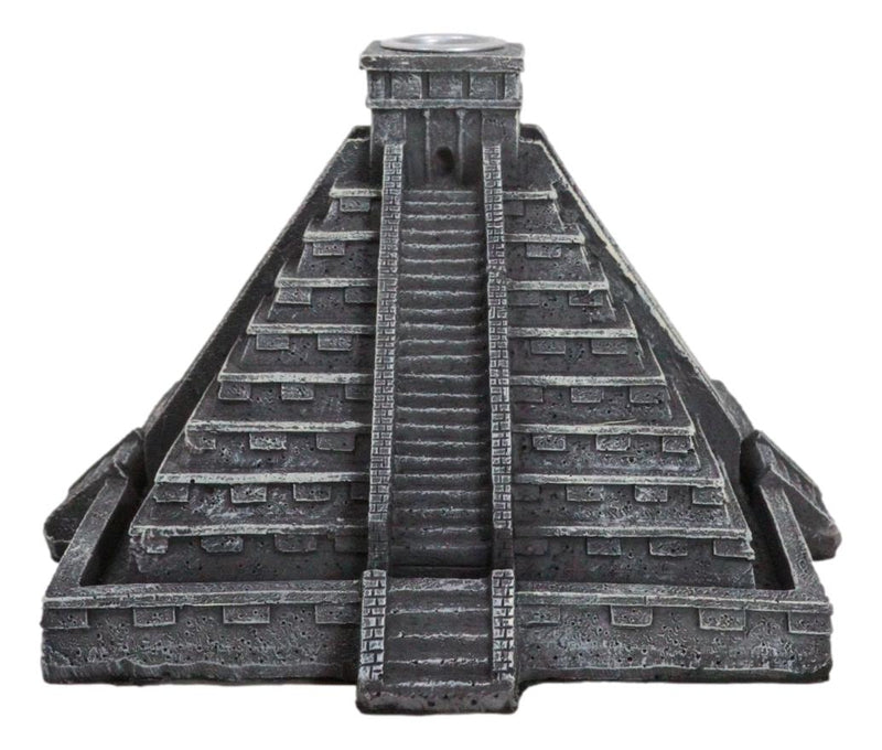 Temple of Kukulcan Mesoamerican Aztec Step Pyramid Backflow Incense Cone Burner