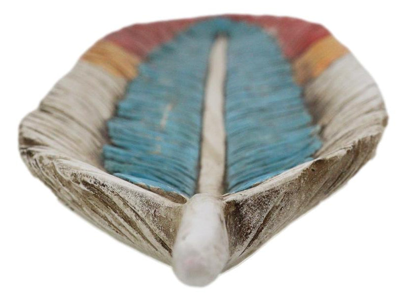 Southwestern American Indian Dreamcatcher Feather Organizer Dish Tray 18"Long