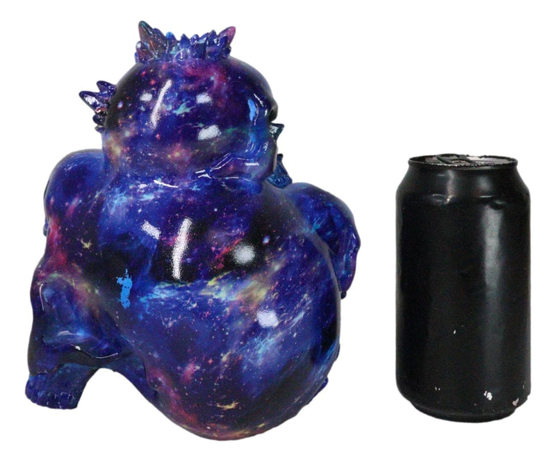 Blue Gothic 3 Ghastly Skulls LED Death Mountain Cavern Backflow Incense Burner