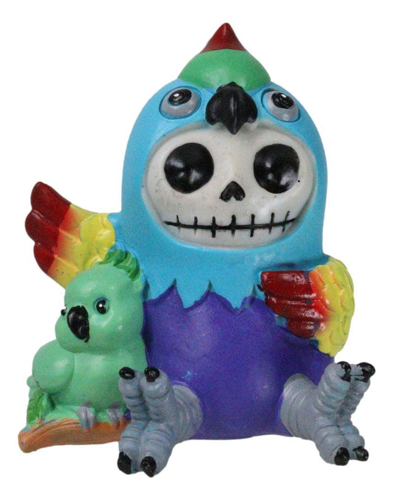 Furrybones Rio Polly The Blue Macaw Parrot Bird Skeleton Furry Bones Figurine