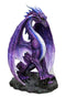 Dungeons And Dragons Giant North Star Purple Dragon at Rest Statue 4 .5Feet Tall